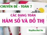 Các dạng bài tập về hàm số, đồ thị hàm số y=ax và cách giải - Toán lớp 7